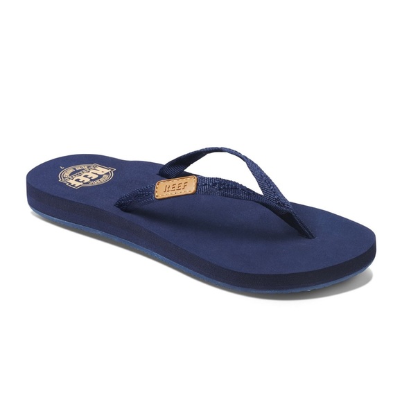 REEF Ginger Women's Lightweight Thong Flip Flop Sandals NIB - Navy - Picture 1 of 4